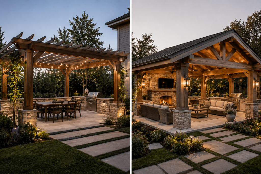 Pavilion vs. Pergola: Which Outdoor Structure Is Right for Your Home? 3 Pavlion Pergola | B.Gordon Builders