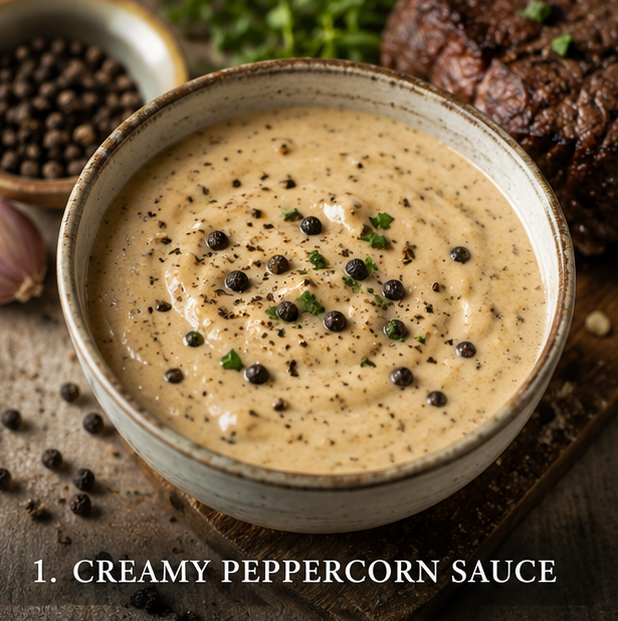 Homemade BBQ Sauces That Will Take Your Grilling to the Next Level 1 creamy peppercorn sauce | B.Gordon Builders